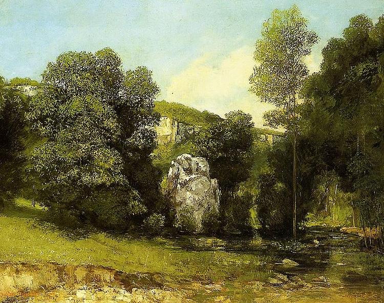 The water stream la Breme, Gustave Courbet